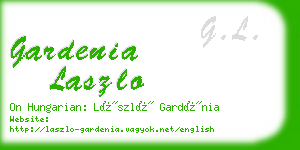 gardenia laszlo business card